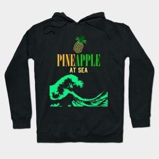 pineapple at sea full great wave surf tshirt Hoodie